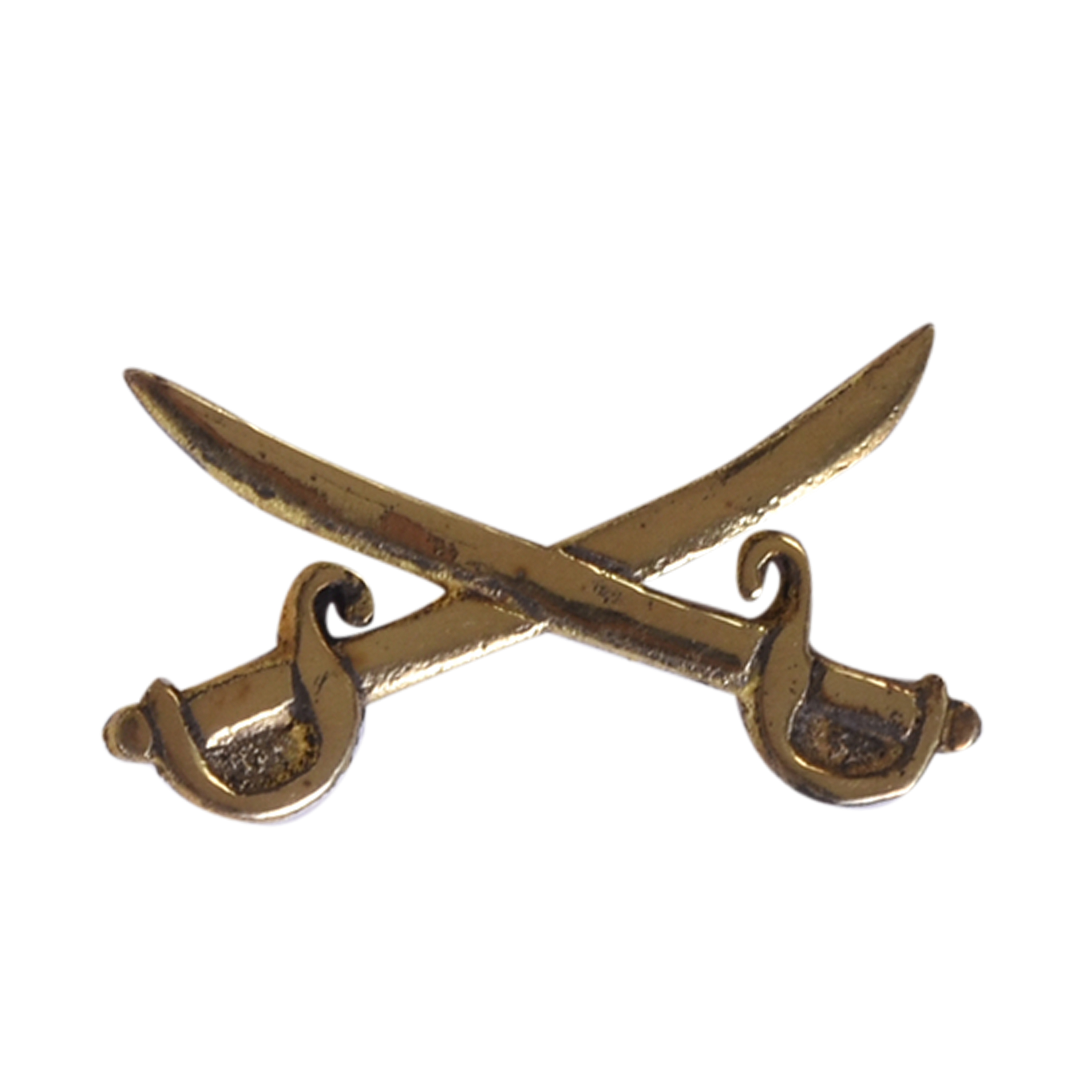 Rajput Sword Cap Badge Brass