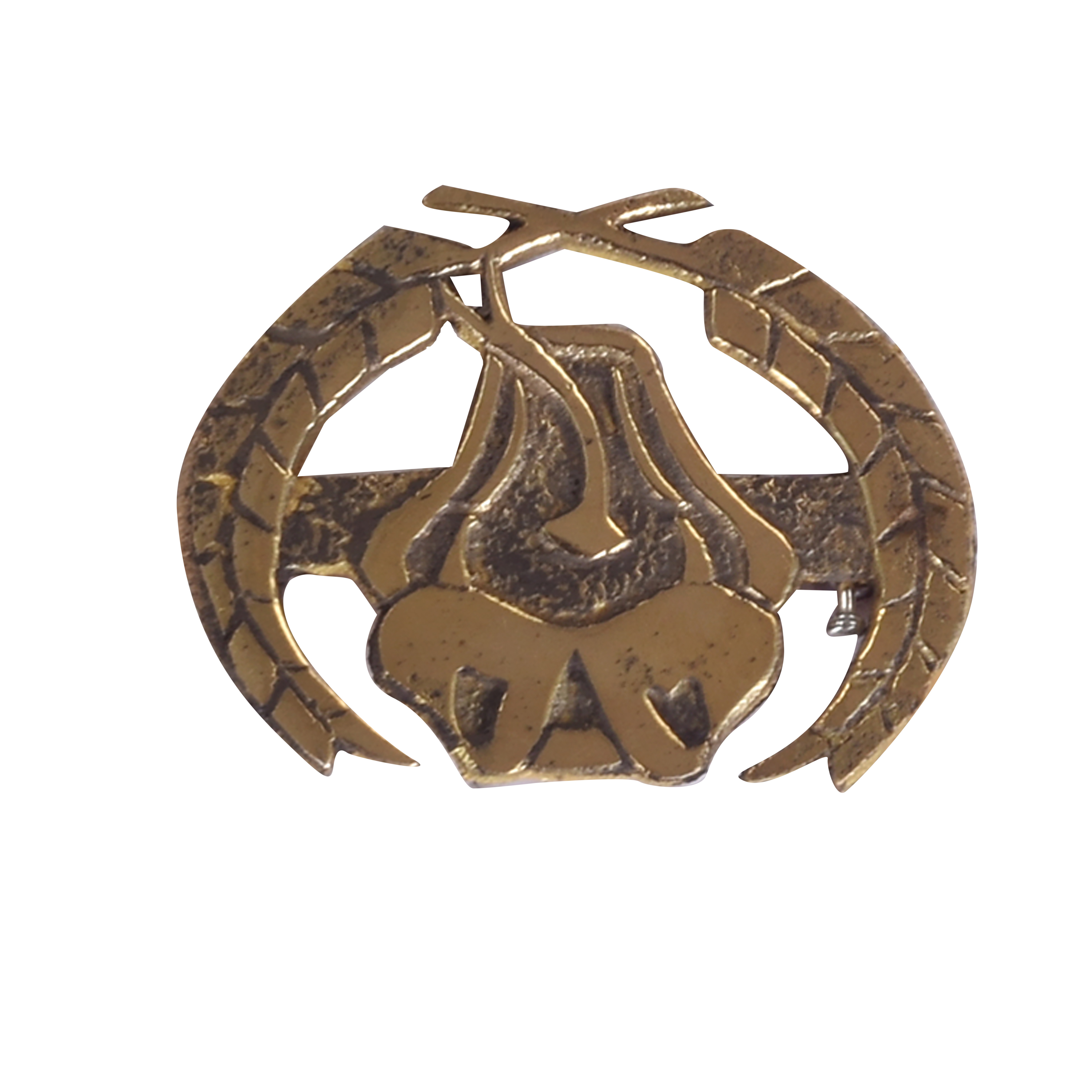 Cobra cap badge brass