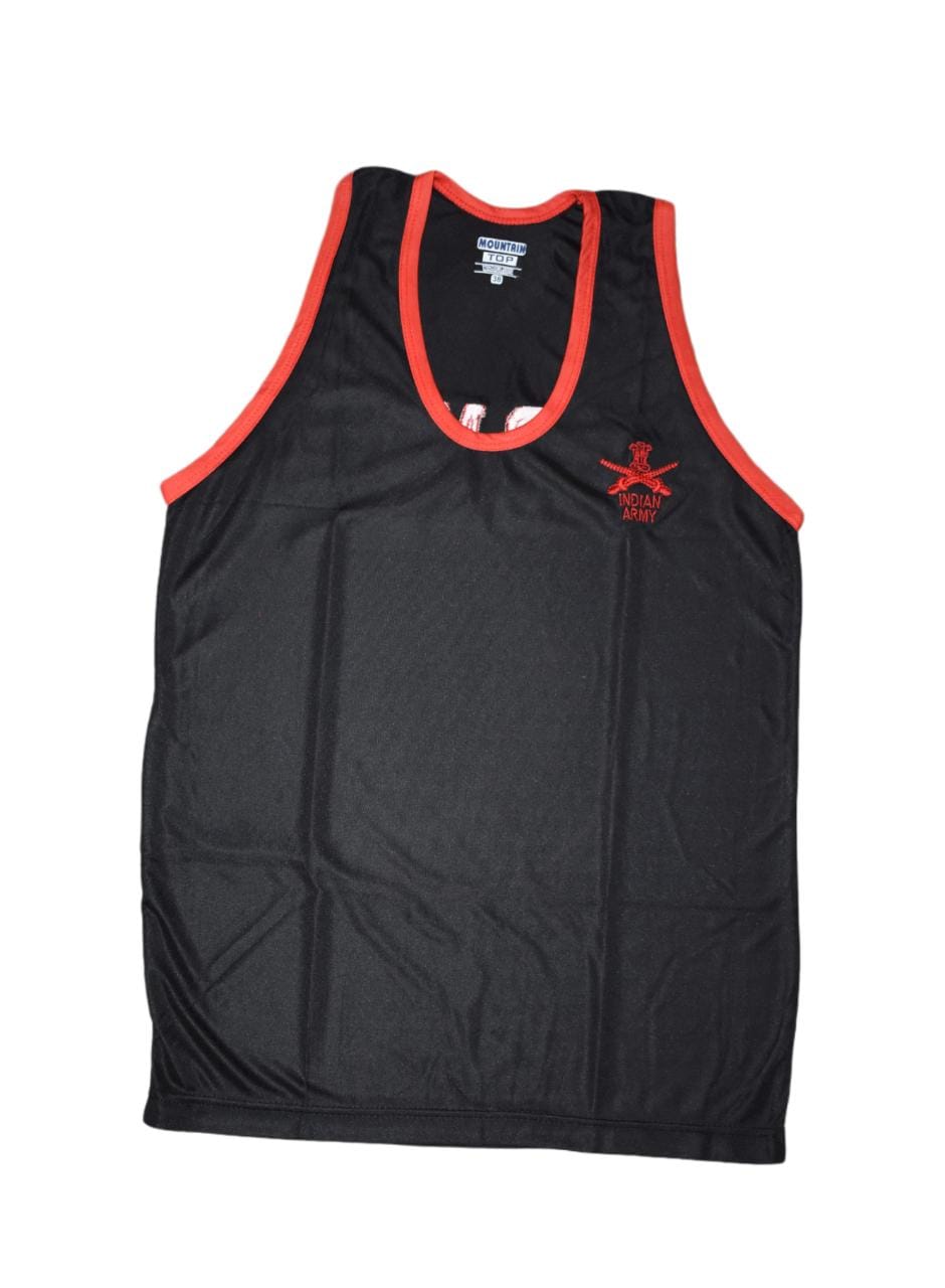 Plain Black Indian Army Vest, Size: Large at Rs 75/piece in Meerut