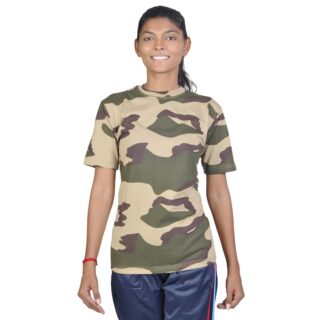 GIRLS T-shirt CISF print half sleeve cotton