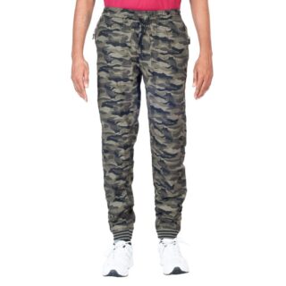 JOGGER BROWN AND GREEN CAMOUFLAGE PRINT WITH GRIP LOWER