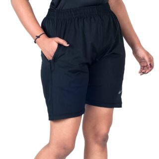 jogger PLAIN BLACK PRINT 3-4 SHORTS