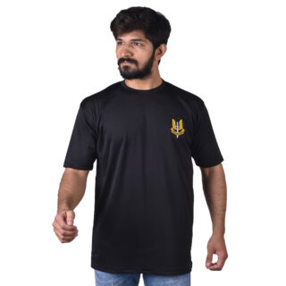 Black Lycra strechable balidan special force t-shirts