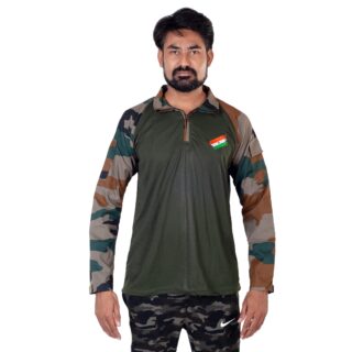 URI TEXTILE Nahar & green print with full sleeve T-shirt