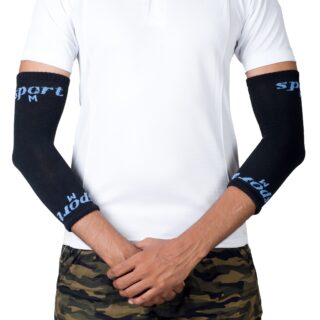 Black sports sleeve for Running and Gyming