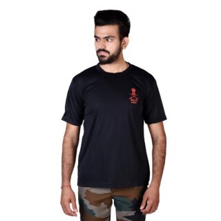 T-shirt Black Indian Army half Sleeve