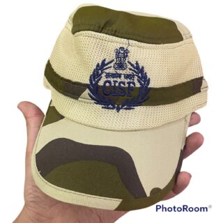CISF Nato cap with net and side flag print