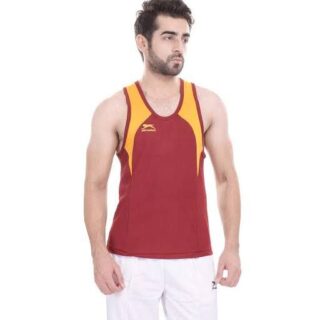 SHIVNARESH Original Cotton Sando Marron And Yellow
