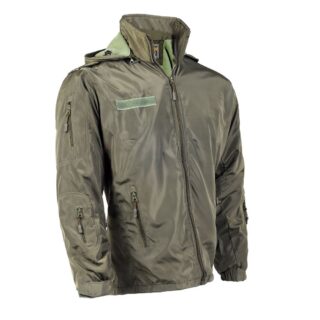 Olive Green Bomber Jacket 12 Zip