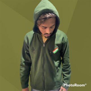 INDIAN ARMY WITH FLAG SWEATSHIRT HOODIE