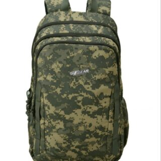 F GEAR White Camouflage Print Backpack With Rain Cover Inside