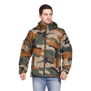 INDIAN ARMY 12 CHAIN 10 POCKETS WATER PROOF/WIND PROOF FLEECE LINING