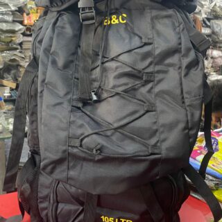 B&C Military Black105 Ltrs Rucksack