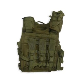 MLA Green print Bullet Proof Jacket with 10 Magazine