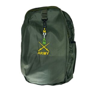 Indian Army Logo Bag Pack Green